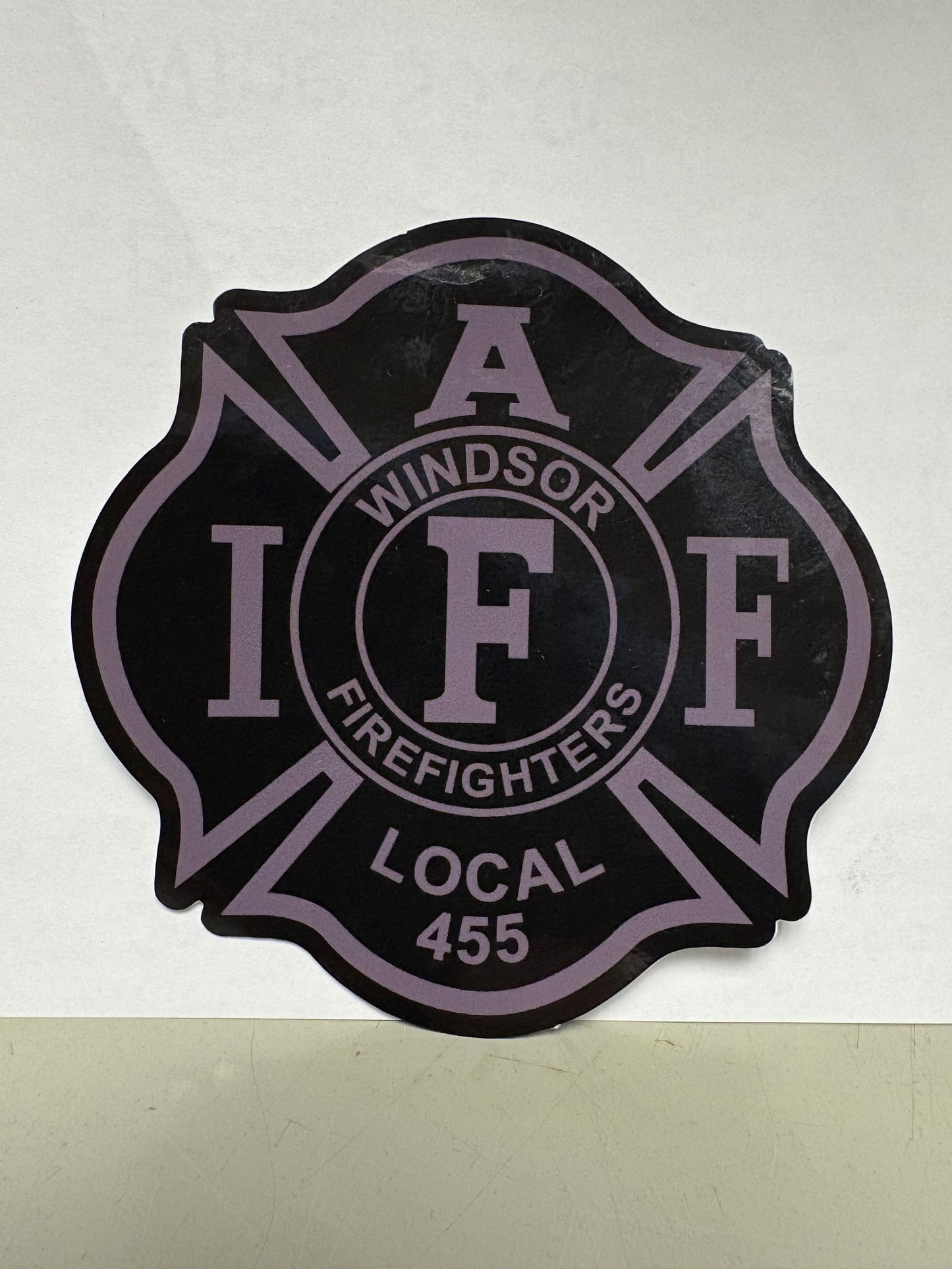 IAFF Local 455 Black Decal